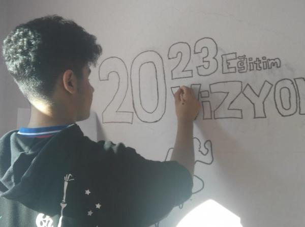 Görsel Sanatlar Eğitimi Alan Öğrencilerimizin 2023 Vizyon  Çalışmalarından Kareler